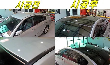 [랩핑거]르노삼성 SM7 루프스킨 시공으로 세련돼게 연출하자 / 양주시 덕정동