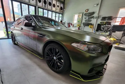 팀 데칼 랩핑 bmw 528i 드레스업 / 양주시 덕정동