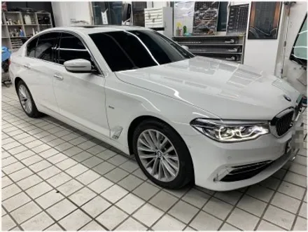 부산 명지 BMW 5시리즈 G30 차량 썬팅 재시공 작업입니다