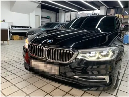 부산 명지 썬팅 BMW 5시리즈 G30 썬팅 재시공 및 아이나비 블랙작스 장착입니다