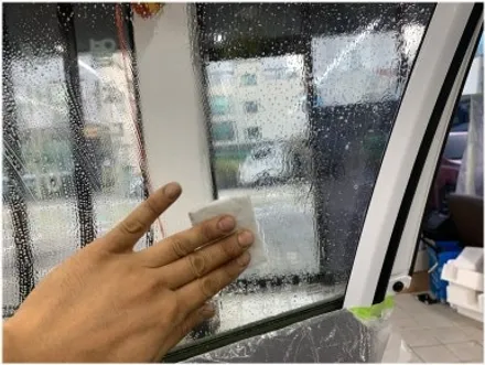 부산 강서구 명지 아반떼 AD 썬팅 재시공입니다 레이노 S9