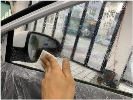 부산 강서구 명지 아반떼 AD 썬팅 재시공입니다 레이노 S9