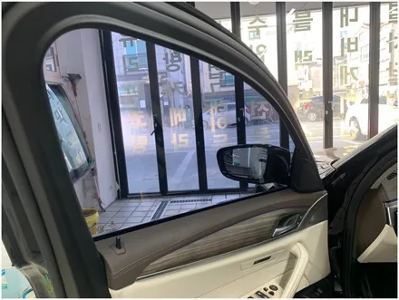 부산 명지 썬팅 BMW 5시리즈 G30 썬팅 재시공 및 아이나비 블랙작스 장착입니다