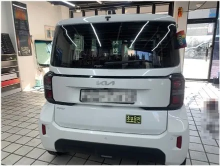 명지 썬팅 기아 레이 썬팅 재시공 작업입니다