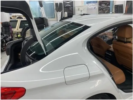 부산 명지 BMW 5시리즈 G30 차량 썬팅 재시공 작업입니다