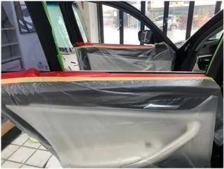 부산 명지 썬팅 BMW 5시리즈 G30 썬팅 재시공 및 아이나비 블랙작스 장착입니다