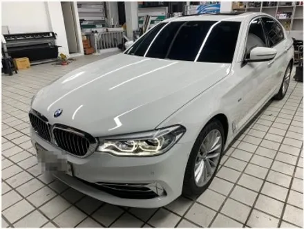 부산 명지 BMW 5시리즈 G30 차량 썬팅 재시공 작업입니다