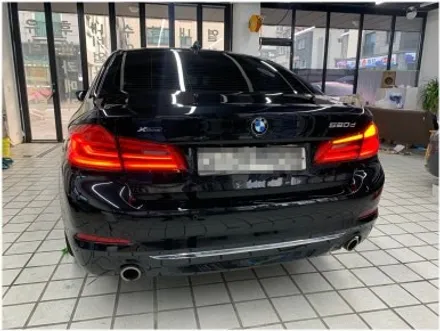 부산 명지 썬팅 BMW 5시리즈 G30 썬팅 재시공 및 아이나비 블랙작스 장착입니다