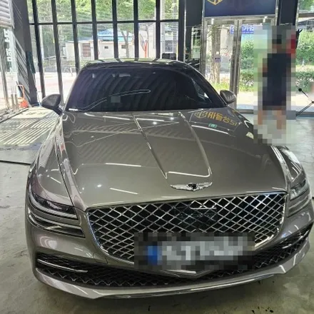 광주 자동차유리교체 전문점 제네시스 G80 전면유리 돌빵 교체와 썬팅을 한번에 바른유리에서 / 광주 북구