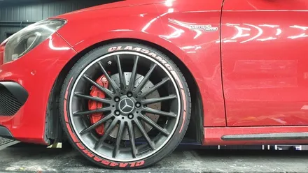 [송탄,평택,천안,안성,서산] 타이어레터링, 라이트필름 - 벤츠 CLA45AMG / 경기 화성