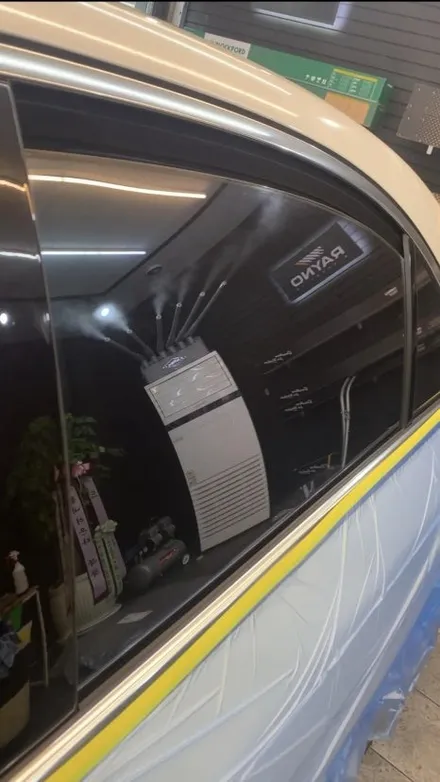안산썬팅 차량작업후기 벤츠 S63 글라스틴트 선셋 시공