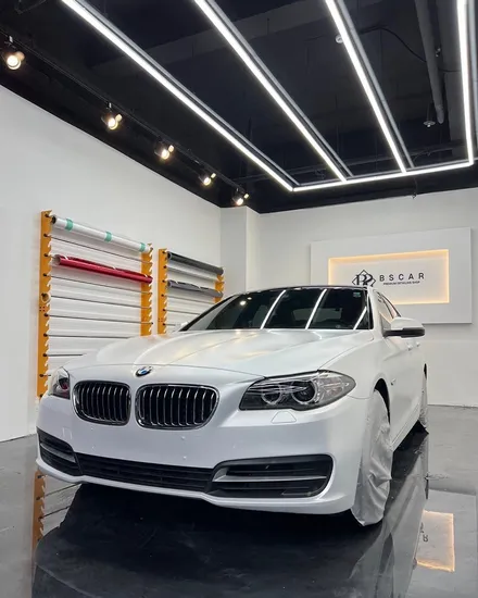 [랩핑] bmw 5시리즈 사틴화이트펄 랩핑 / 인천 계양구