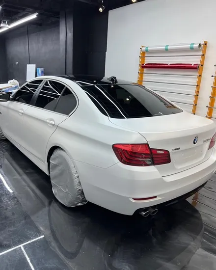 [랩핑] bmw 5시리즈 사틴화이트펄 랩핑 / 인천 계양구