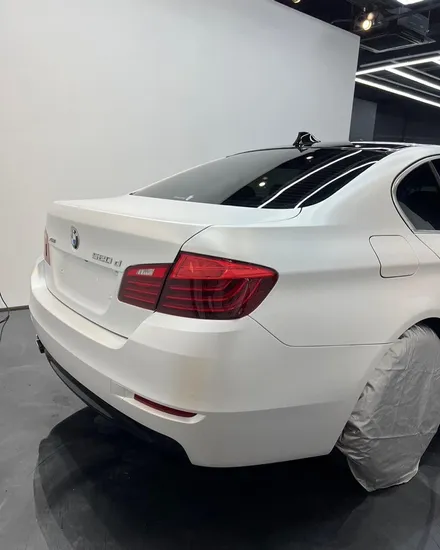 [랩핑] bmw 5시리즈 사틴화이트펄 랩핑 / 인천 계양구