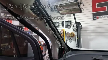 [오산쉐보레트렉스아이트로닉스블랙박스시공및파인드라이브q100블랙네비게이션매립시공] / 평택 오산 안성