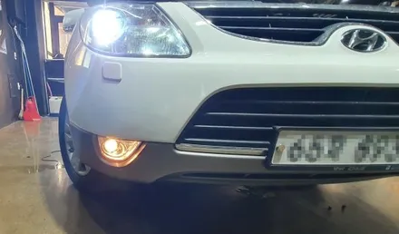 오산 현대 베라크루즈 열차단썬팅 및 led안개등 시공  오산 동탄 수원 향남 평택 송탄 / 평택 오산 안성