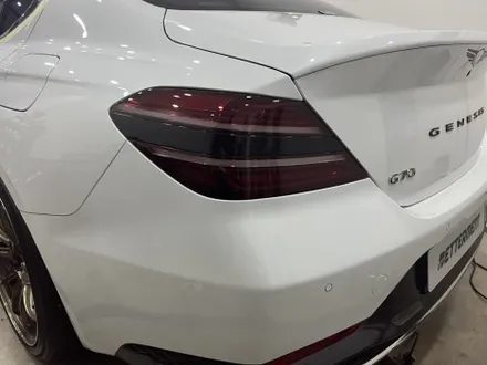 제네시스 g70 투톤랩핑,크롬죽이기(3m 2080 gloss black) / 수원 영통구