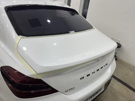 제네시스 g70 투톤랩핑,크롬죽이기(3m 2080 gloss black) / 수원 영통구