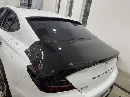 제네시스 g70 투톤랩핑,크롬죽이기(3m 2080 gloss black) / 수원 영통구