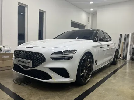 제네시스 g70 투톤랩핑,크롬죽이기(3m 2080 gloss black) / 수원 영통구