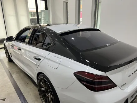 제네시스 g70 투톤랩핑,크롬죽이기(3m 2080 gloss black) / 수원 영통구