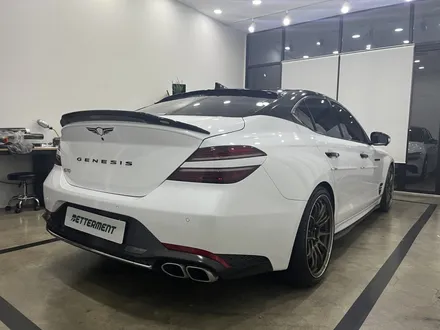 제네시스 g70 투톤랩핑,크롬죽이기(3m 2080 gloss black) / 수원 영통구