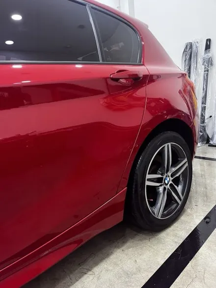 BMW f20 120d 사이드데칼,크롬죽이기(3m 사틴블랙,고광택 블랙) / 수원 영통구 하동
