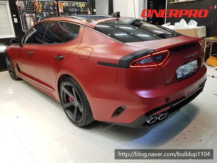 [스팅어 전체랩핑] 스팅어 3M1080 전체랩핑, 카본랩핑 / 전남 순천