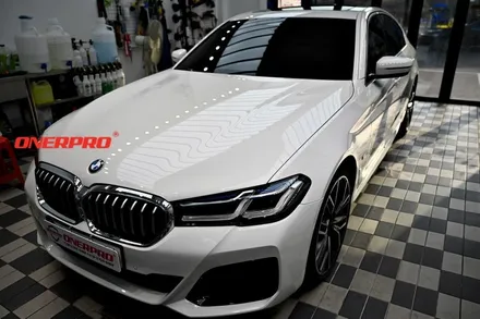 순천 BMW 540I 신차 구입 시 필요한 시공 4가지. 선팅, 유리막 코팅, PPF, 가죽 코팅 / 전남 순천