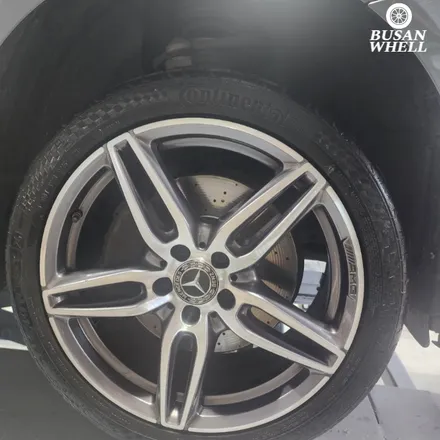벤츠 e220 다이아몬드컷팅휠 휠복원과정입니다 / 부산 금정, 북구, 동래, 기장, 양산