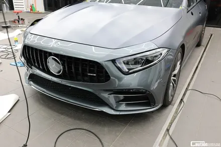 그레이에서 KPMF 무광 마그네틱 블랙 랩핑 / 벤츠 CLS53 AMG / 랩핑 가격 / 과천시 주암동