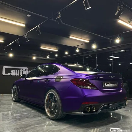 무광 퍼플 래핑 KPMF  MATT  ICE AMETHYST TITANIUM _아우디 R8 /    제네시스 G70 / 과천시 주암동