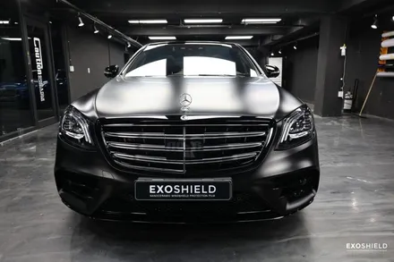 벤츠 S350d 엑소쉴드GT3 윈드쉴드 시공과 무광 PPF 전체 시공하기 / 과천시 주암동