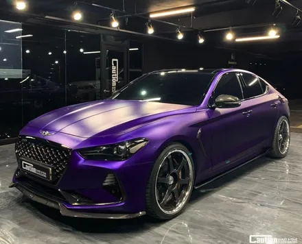 무광 퍼플 래핑 KPMF  MATT  ICE AMETHYST TITANIUM _아우디 R8 /    제네시스 G70 / 과천시 주암동