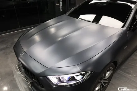 그레이에서 KPMF 무광 마그네틱 블랙 랩핑 / 벤츠 CLS53 AMG / 랩핑 가격 / 과천시 주암동