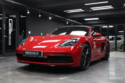 포르쉐 718 박스터 GTS 앞 유리 보호를 엑소쉴드 GT3 윈드쉴드로 시공 / 과천시 주암동