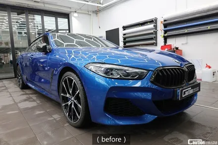 블루에서 KPMF 무광 마그네틱 블랙 / BMW 850i / 코션 래핑 / 과천시 주암동