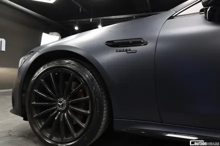 화이트에서 KPMF 무광 마그네틱 블랙 랩핑 / 벤츠 GT43 AMG / 코션랩핑 / 과천시 주암동