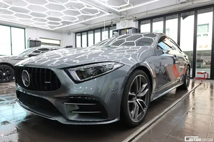 그레이에서 KPMF 무광 마그네틱 블랙 랩핑 / 벤츠 CLS53 AMG / 랩핑 가격 / 과천시 주암동