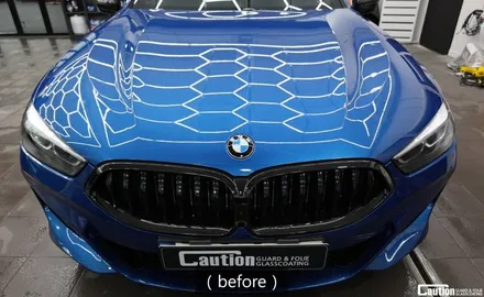 블루에서 KPMF 무광 마그네틱 블랙 / BMW 850i / 코션 래핑 / 과천시 주암동