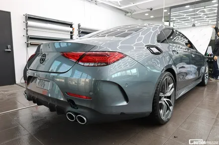 그레이에서 KPMF 무광 마그네틱 블랙 랩핑 / 벤츠 CLS53 AMG / 랩핑 가격 / 과천시 주암동