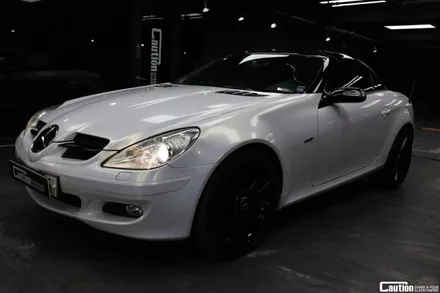 KPMF 골드 화이트 스타라이트 랩핑 / 탑폴리에 루프스킨 / 벤츠 SLK 350 / 투톤랩핑 / 과천시 주암동