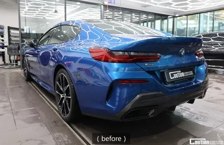 블루에서 KPMF 무광 마그네틱 블랙 / BMW 850i / 코션 래핑 / 과천시 주암동