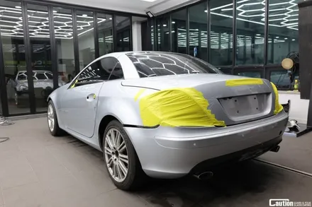 KPMF 골드 화이트 스타라이트 랩핑 / 탑폴리에 루프스킨 / 벤츠 SLK 350 / 투톤랩핑 / 과천시 주암동