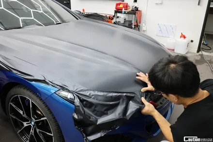 블루에서 KPMF 무광 마그네틱 블랙 / BMW 850i / 코션 래핑 / 과천시 주암동