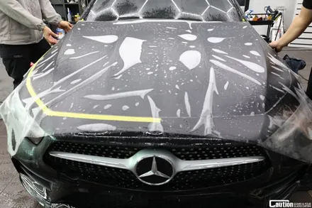 벤츠 CLS 300d의 무광 PPF 시공기 / 과천시 주암동