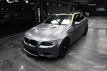 BMW M3 앞유리 보호 하기 위해 엑소쉴드GT3 윈드쉴드와 무광PPF 시공을 함께 / 과천 추사로
