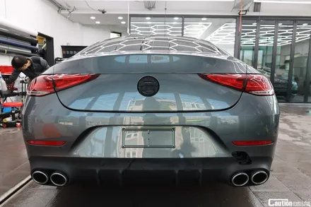 그레이에서 KPMF 무광 마그네틱 블랙 랩핑 / 벤츠 CLS53 AMG / 랩핑 가격 / 과천시 주암동