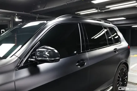BMW X7의 무광 PPF 풀시공과 탑폴리에블랙 크롬딜리트로 프로즌블랙 에디션 완성하기 / 과천시 주암동