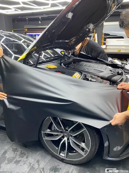 무광 블랙 래핑 KPMF MATT BLACK _  벤츠 CLS 53 AMG   MERCEDES BENZ   CLS 53 AMG / 과천시 주암동